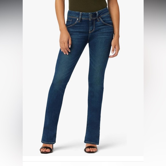 HUDSON Beth Mid Rise Petite Baby Bootcut Jean with Back Flap Pockets Women's 29 - Picture 1 of 15
